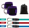 6pcs/Set TPE Resistance Bands Ankle Straps Fitness Booty Band Workout Yoga Gym Equipment Leg Strength Safety Extensions 5
