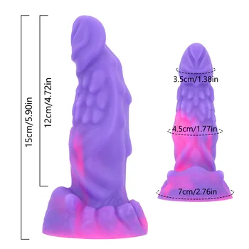 Soft Silicone Realistic Dragon Dildo Suction Cup Dildo Prostate Massager Large Butt Plug Thick Dildos Anal Sex Toys for Women 3