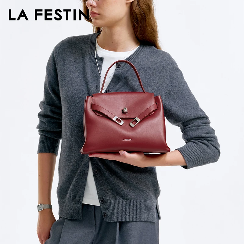 LA FESTIN original women's bags trend 2025 new shoulder bag large designer luxury leather bag crocodylian bag