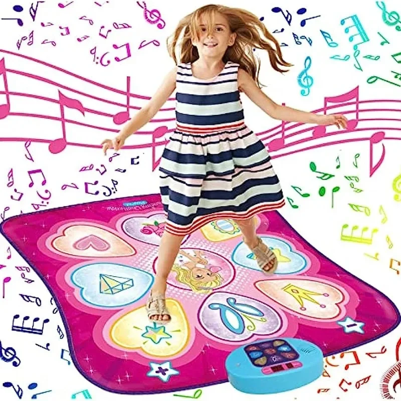 Portable Children Toy Dance Play Pad Foldable With LED Light Music Electronic Toy Pad Family Party Game interactive Props Gift f 3