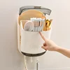 Kitchen Cutlery Storage Box Wall Mount Tableware Storage Holder with Lid Dustproof Spoon and Chopstick Organizer Drain Racks 1