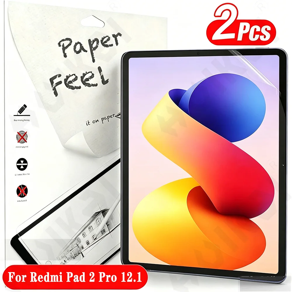Premium 2-Pack Paper-Feel Screen Protector - Ultra Clear, Soft TPU Film, High Sensitivity, Anti-Scratch