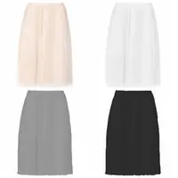 Jupon court en dentelle fine pour femmes, robe demi-slip à fleurs, sous-jupe de sécurité antistatique, ligne A, document pur 5