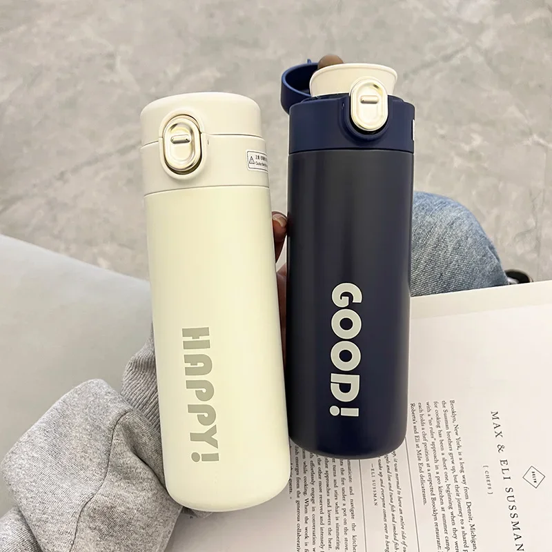 

Personalized Stainless Steel Thermos Cup Portable Insulated Water Cup for Male and Female Multicolour