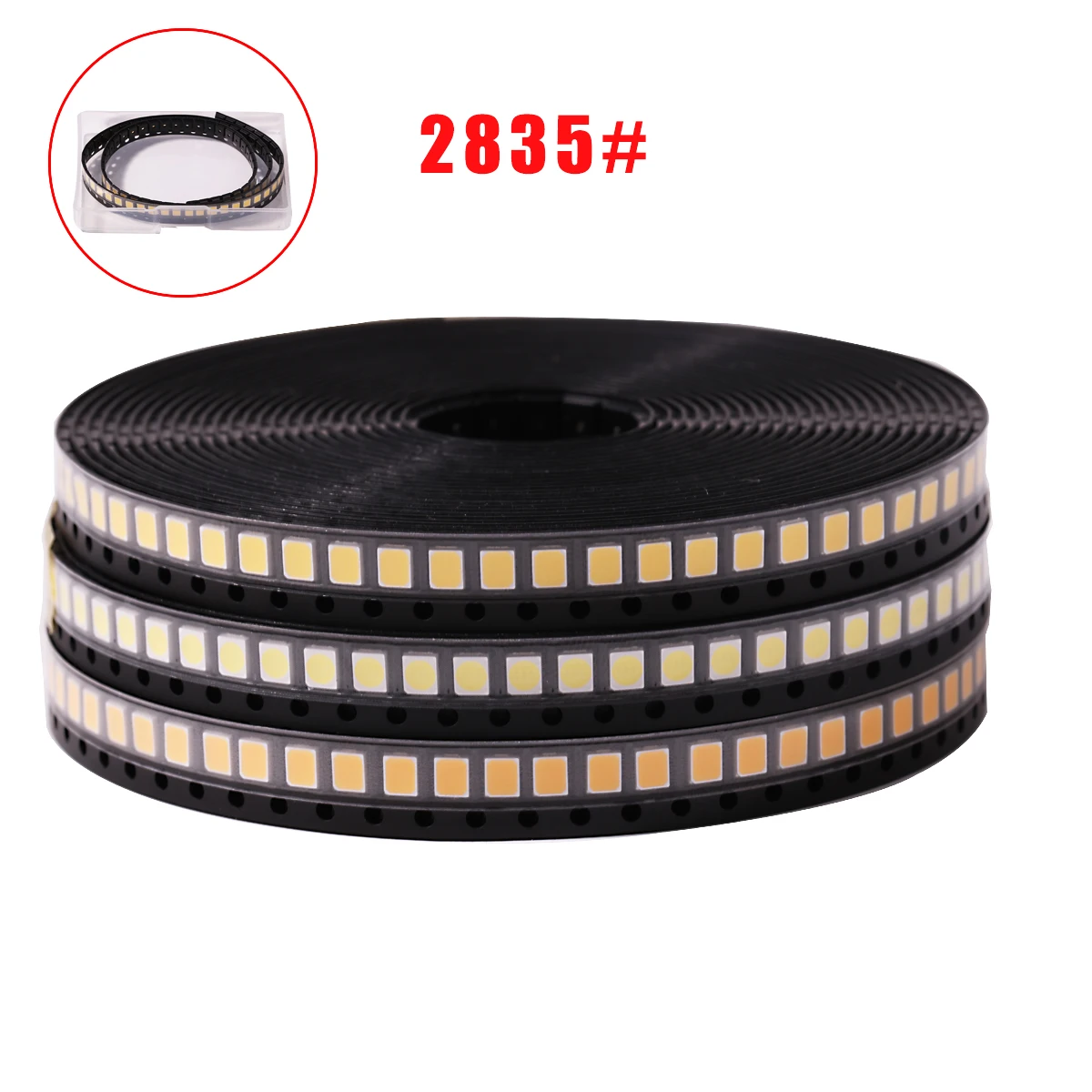 Aexit Luci a diodi LED SMD verde 100 pezzi 2835 (Chip di montaggio DC 3-3,4 V 60 mA) Diodi luminosi diodi luminosi di componenti elettronici ID: 214555