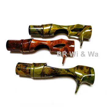 BR Wii & Wa 밝은 블랙/밝은 화이트 릴 시트, 압축 목재 DIY 릴 시트 수리 낚싯대, PCS/FCS 사이즈 #16