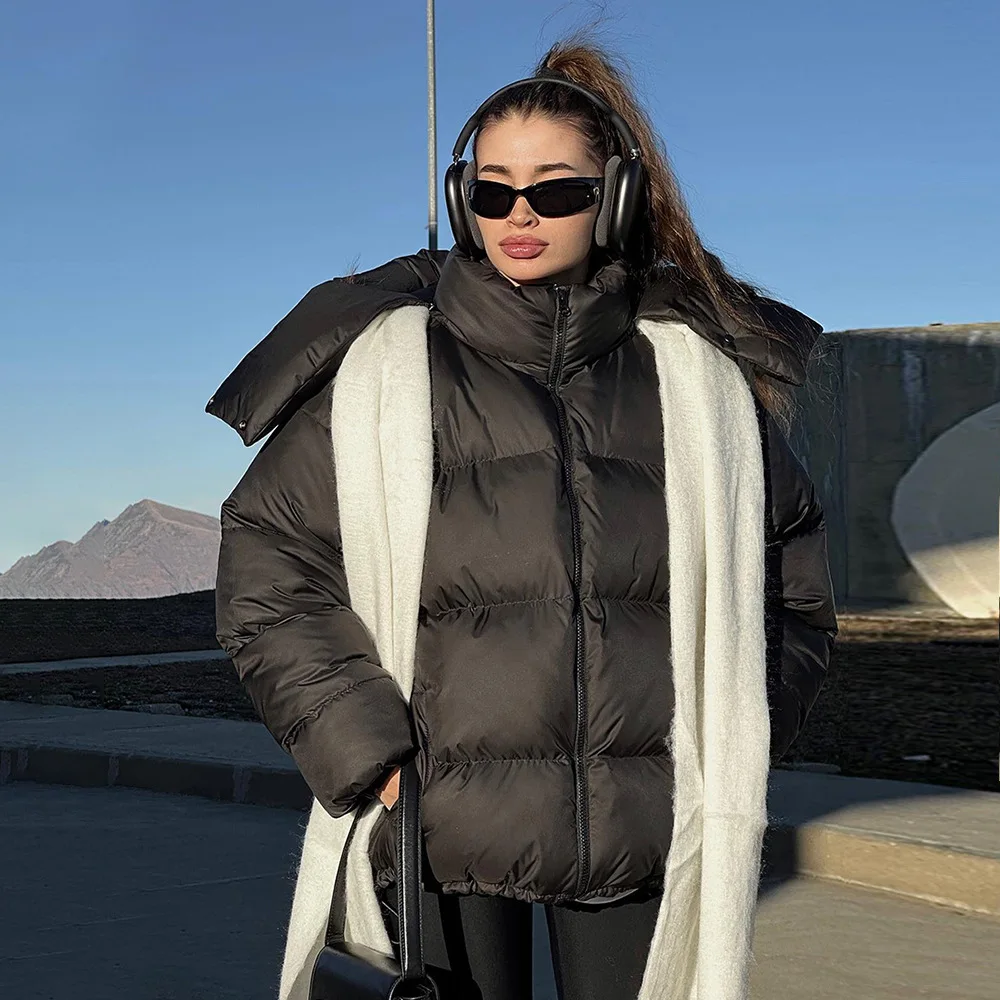 Women's Light Luxury Climb MountainsPike Cotton Jacket Autumn and Winter Women's Trendy Loose Thick Warm Comfortable Casual Coat - Image 3