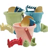 Children's Castle Sand Digging Sets Sand Scoop Summer Toy Beach Toys Sand Box for Kids Outdoor Baby Educational Interactive Gift 1
