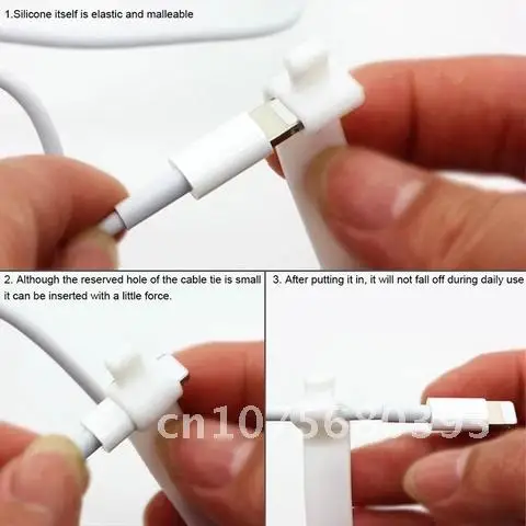 소프트 실리콘 스트랩 USB 데이터 케이블 와이어 테이프 정리함, 아이폰 안드로이드 충전 이어폰 보빈 와인더