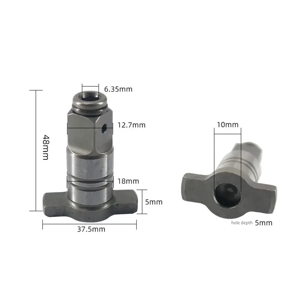 1Pcs Dual Use Cordless Wrench Part Power Tool Accessory Electric Impact Wrench Shaft 1/2 Square 1/4 Hex Adapter