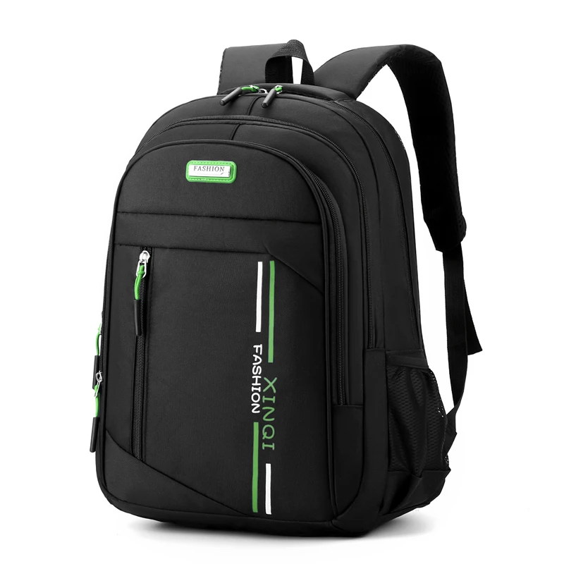 Men's large capacity travel backpack | multiple zipper pockets, padded shoulder straps | business and holiday laptop bag