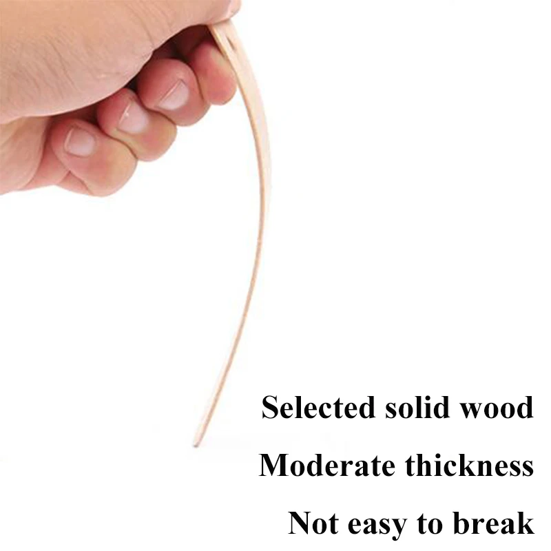 Ice Cream Popsicle Sticks Natural Wooden Sticks Ice Cream Spoon Hand Crafts Art Lolly Cake Tools 50/100pcs