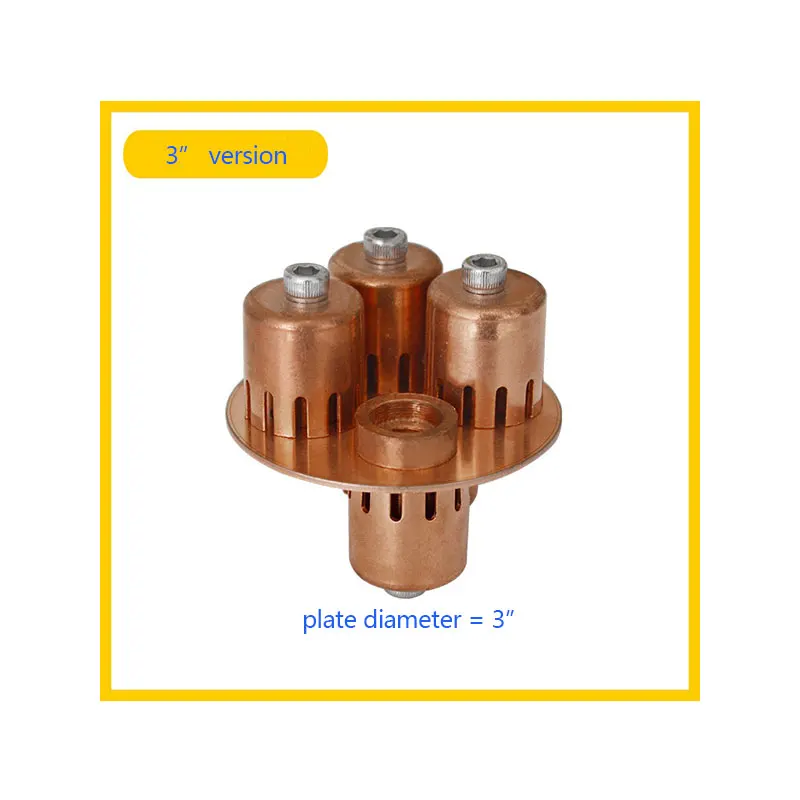 4"/3"/2" (OD51mm ) Copper Bubble Plate Copper Overflow Cap For Bubble Cap Plate Of 2" Distillation Column