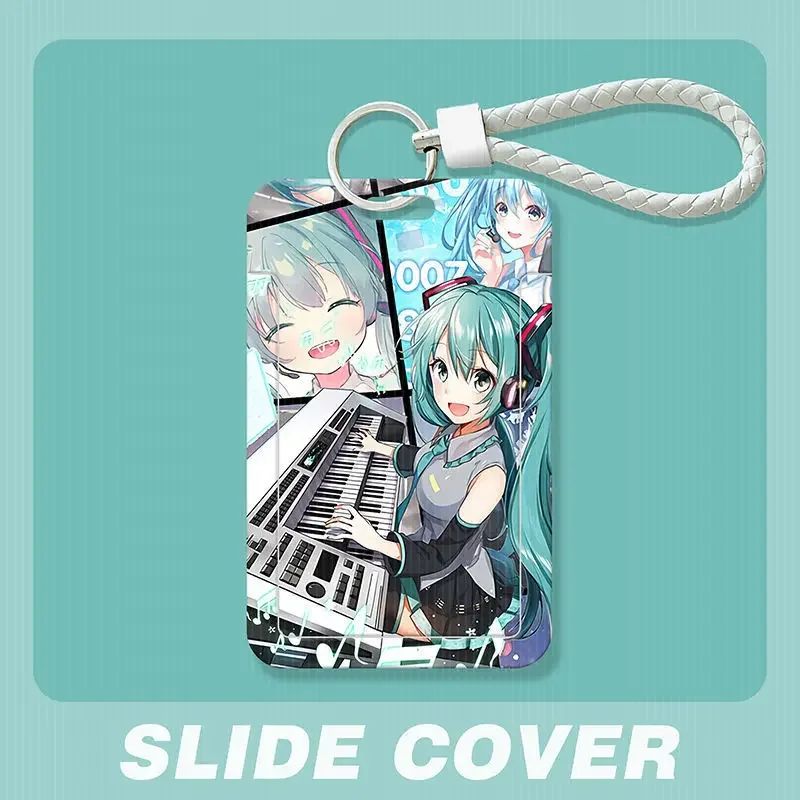 Anime-Inspired Card Holder with Protective Case and Pendant