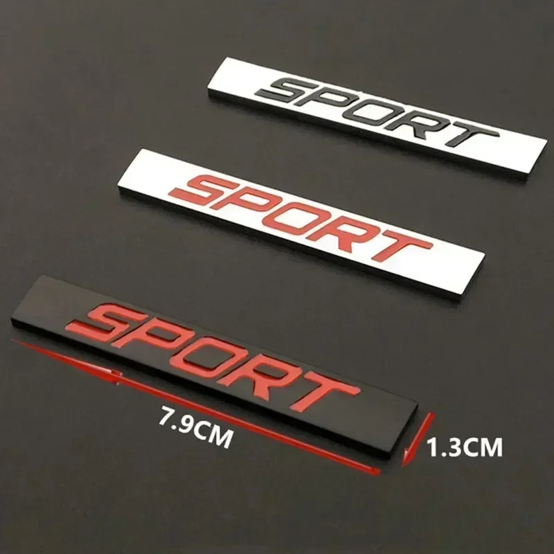 Premium 3D Metal Sport Emblem Badge - Rear Trunk & Fender Decor Sticker Decal
