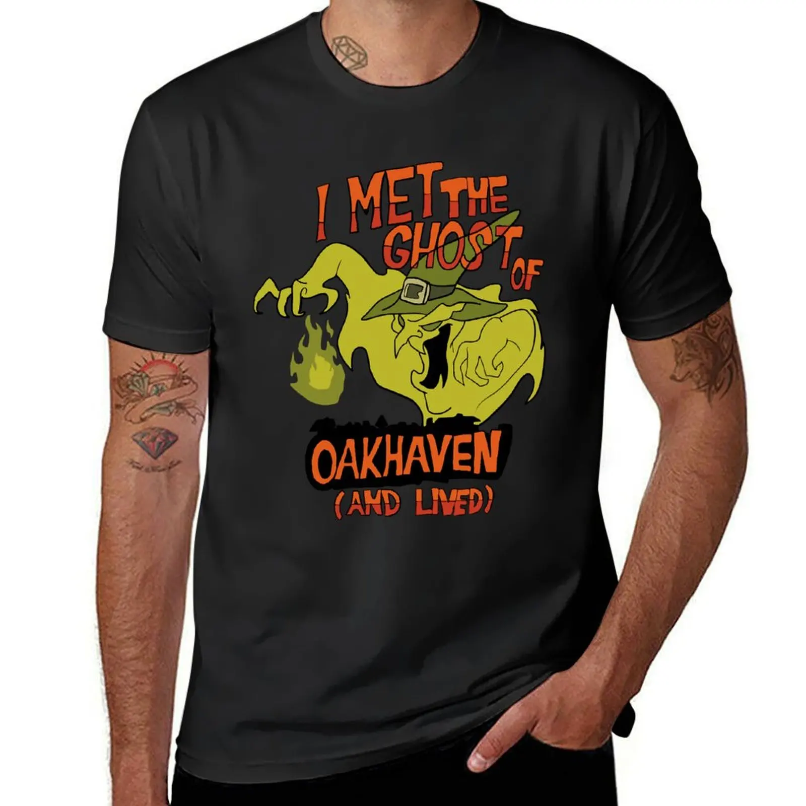 

I Met the Ghost of Oakhaven and Lived T-Shirt Short sleeve tee sports fans designer t shirt men