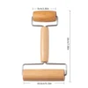 1PC Maple wood double-ended rolling pin; solid wood labor-saving roller-style flour stick; roller-style dough roller 5