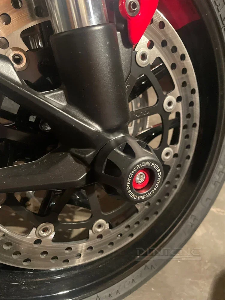MTSV4 Asse Ruota Anteriore Posteriore Moto per DUCATI Multistrada V4 S Sport Rally 2022-2026 Accessori Tamponi Anticollisione Slider - immagine 4