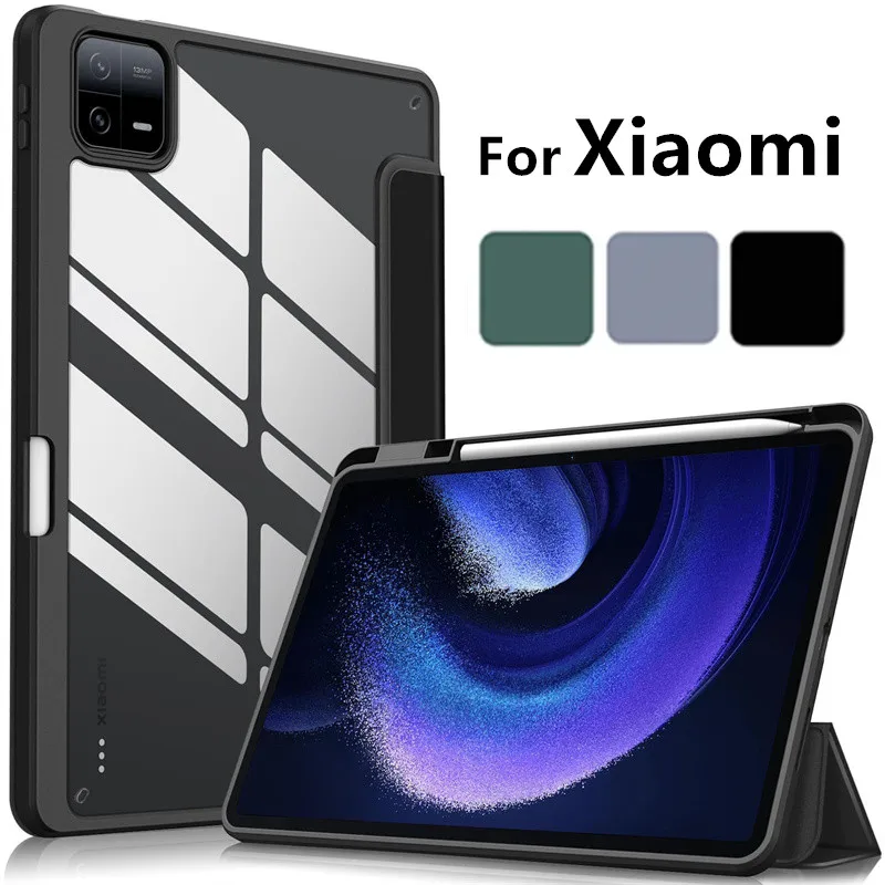 Per Xiaomi Pad 6 Case 2023 Xiaomi Mi Pad 5 6 Pro Redmi Pad 10.6 Inc Pieghevole Acrilico Smart Cover Per Xiaomi Mi Pad 6 Custodie Per Tablet