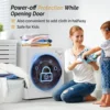 2.6 Cu.Ft Portable Clothes Dryer, 110V 1400W Electric Compact Front Load Tumble Laundry Dryer with Stainless Steel Tub & Easy Co 6