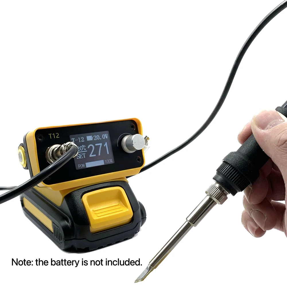 

Cordless Electric Digital Soldering Station For 20V Max Liion Battery 22.00cm*11.20cm*6.10cm Soldering Station