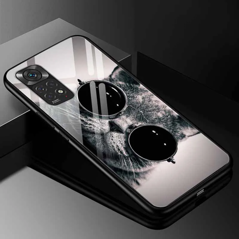 Tempered Glass Fashion Cover with Bumper Protection