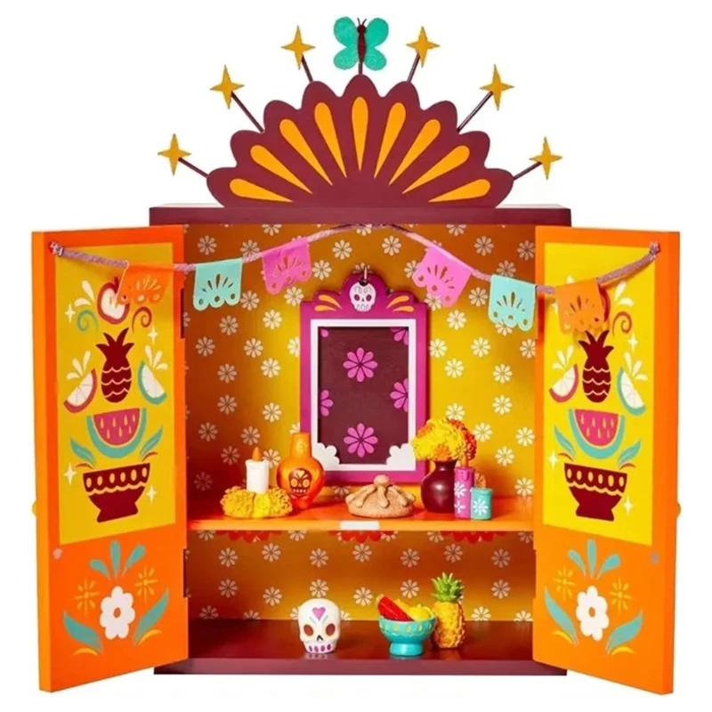 

2023 Day Of The Dead Ofrenda Wooden Box Set Multicolor Altar Ofrenda Supplies With Mini Accessories Dia De Muertos Luis Pinto