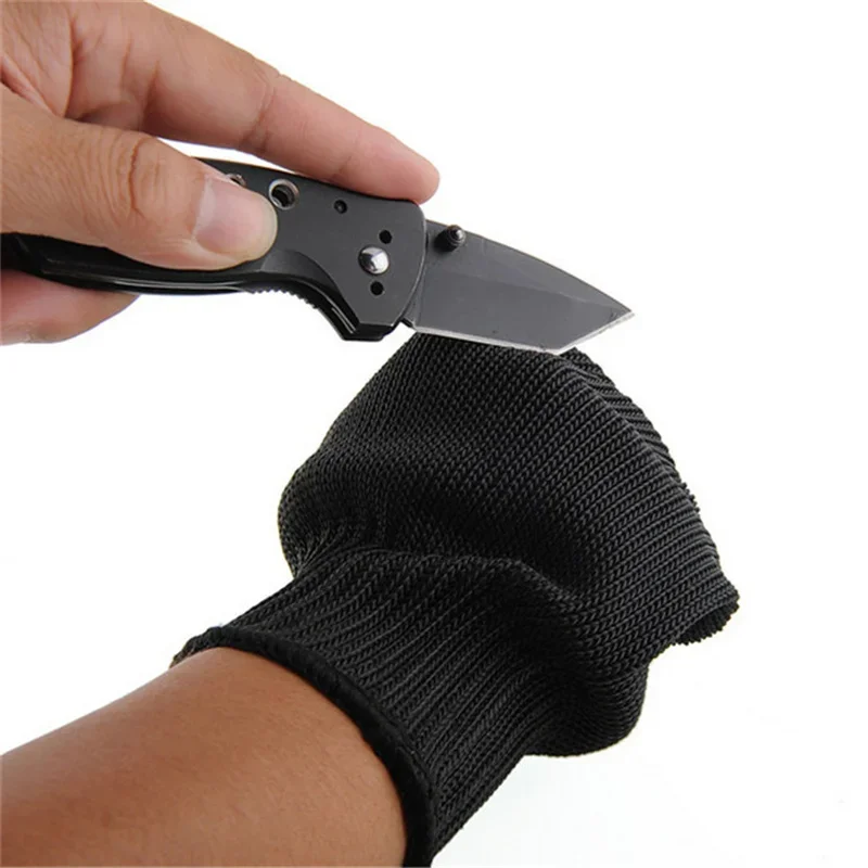 Stainless Steel Wire Cut Resistant Anti-Cutting Safety Protective Gloves Grade 5 1 Pair