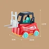 Children's Engineering Truck Forklift Press Shovel Toy Car Suit Education Stacking Toy Board Game for Party Boys Birthday Gift 5