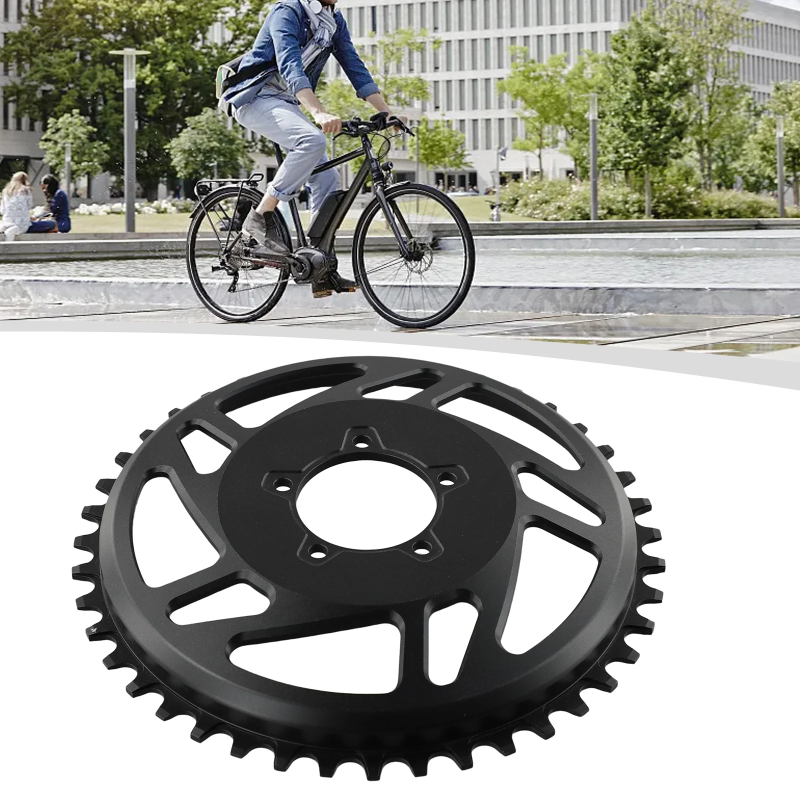 

Electric Bicycle Ebike 42T Chain Ring Offset Correction FOR BAFANG For HD Ebike 42T Chain Ring Offset Correction