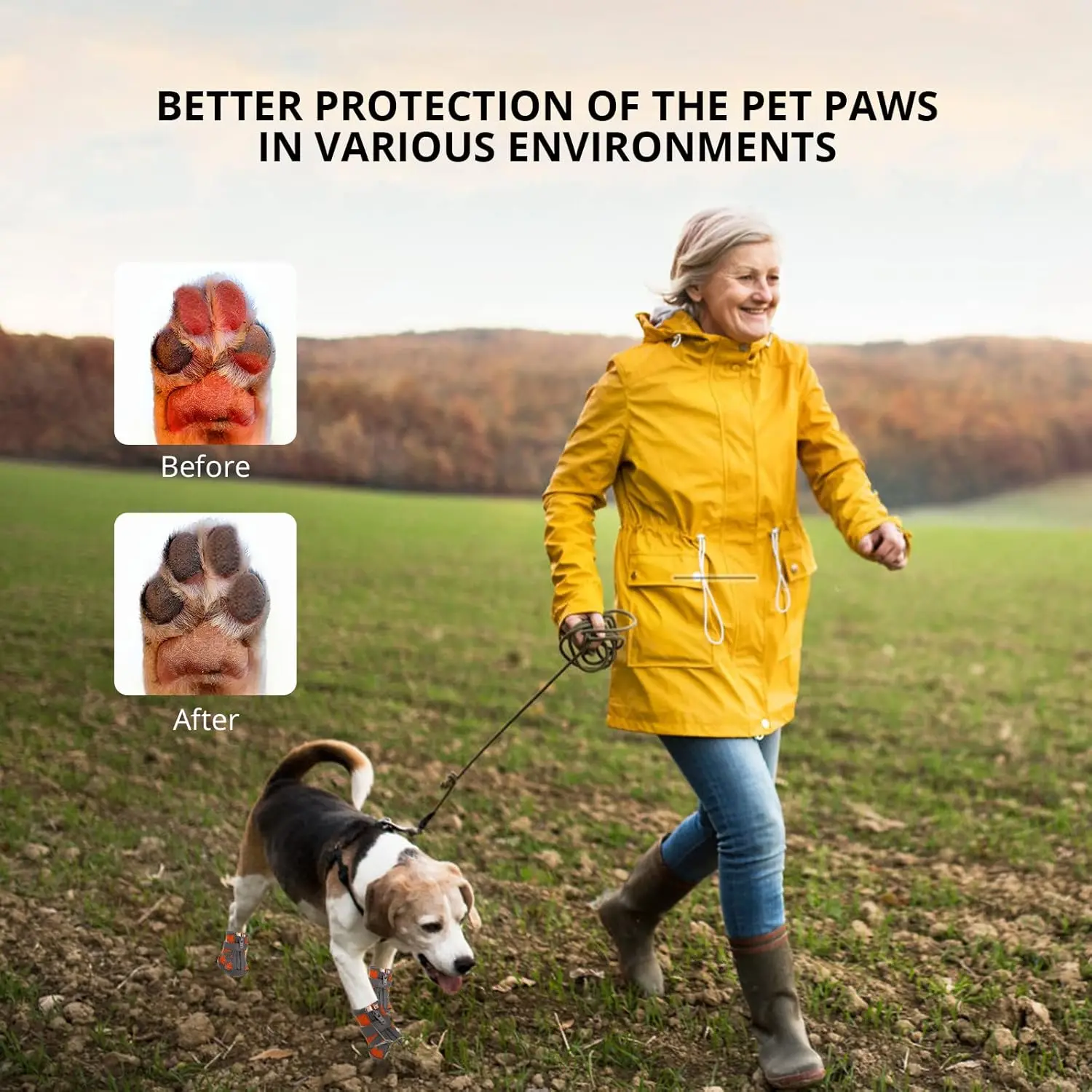 Waterproof Reflective Dog Shoes 5