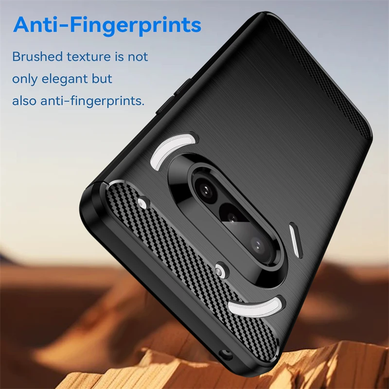 Sleek Carbon Fiber Shockproof TPU Case Cover
