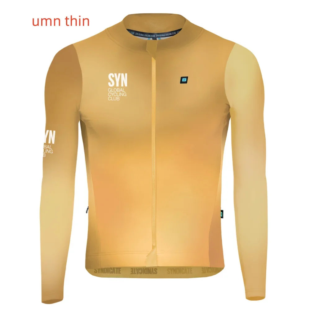 MEN SYN Autumn Cycling Jersey Set Long Sleeve Quick Dry Cycling Clothing Bike Uniform MTB Clothes Bicycle Wear Ropa Ciclismo