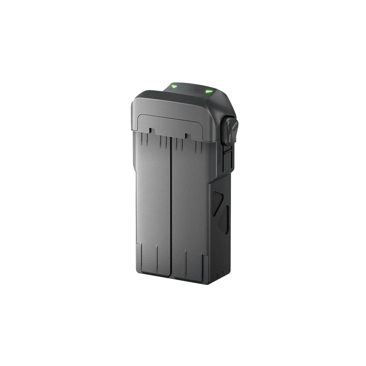 Vue arrière de la caméra action 360° 4K avec batterie longue durée, prête pour l'aventure.