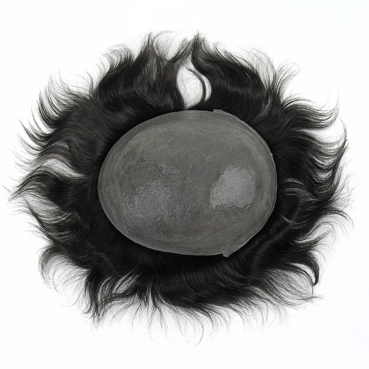 Beeos TJNG 6 inches 0.03-0.04mm Super Thin Skin Men Toupee Hair System Human Hair Protesis Capilar Hombre Pelo Humano 2