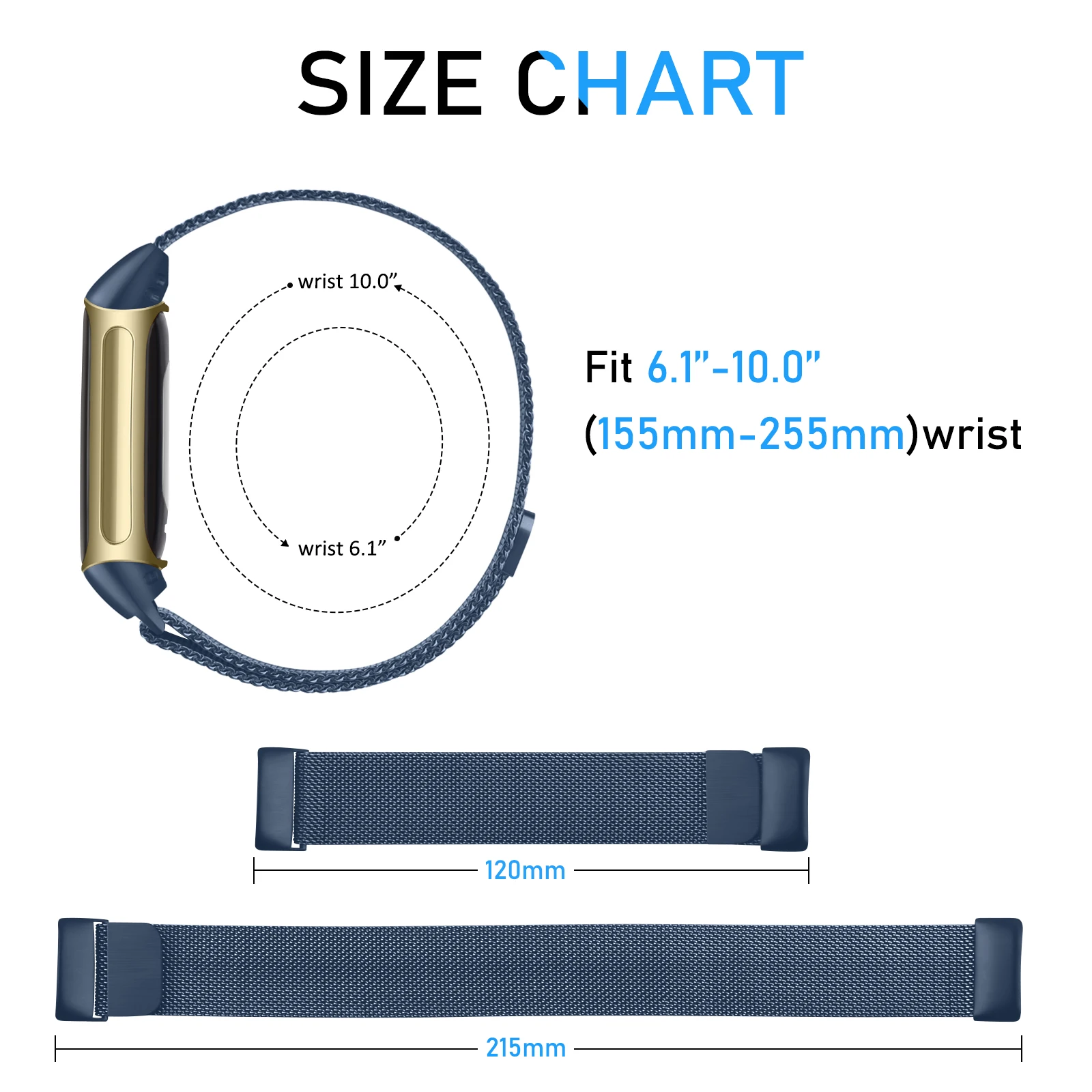Magnetic Milanese Loop Metal Strap – Premium Replacement Wristband