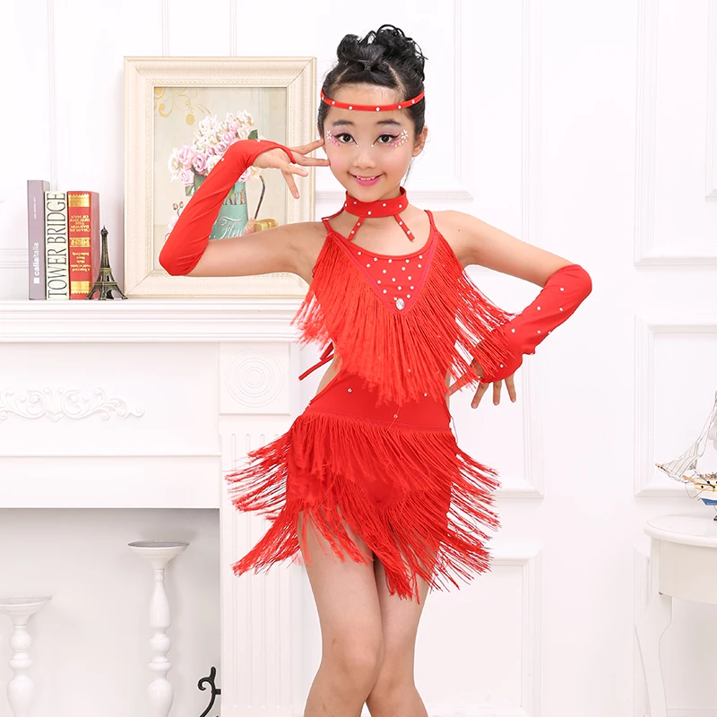 Dance Dress Boys Latin dance costumes children's dance costumes boys and girls tassel training ballet performance costumes, dance dress,dance skirt,dance shirts,dance pants,dance bodysuit