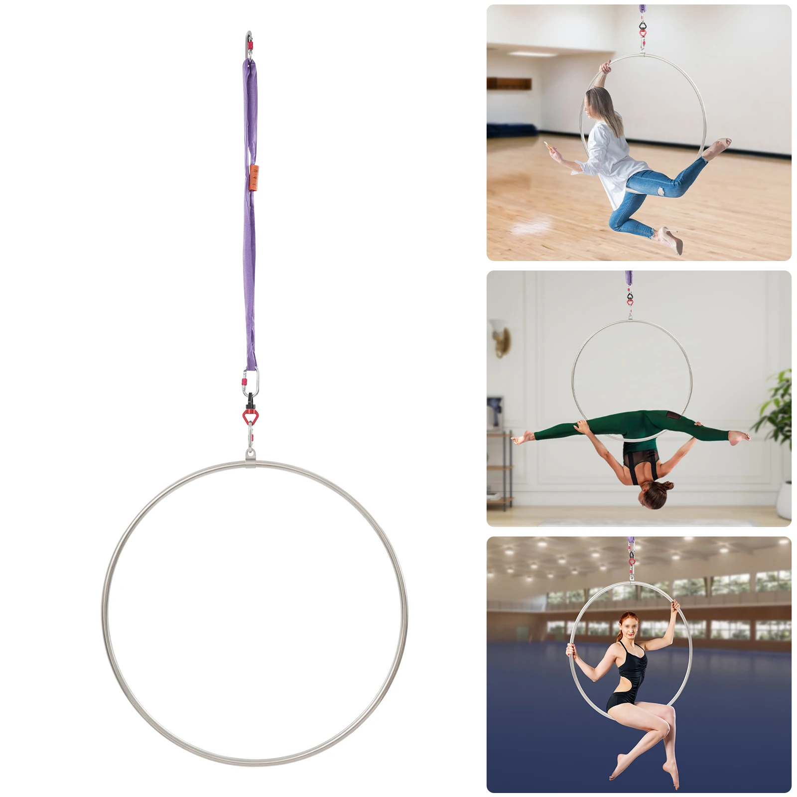 Aerial Hoop Kit – Lyra-Ring Für Luftakrobatik, Yoga & Tanz, Inkl. Aufhängung, 25/32 Mm Ø
