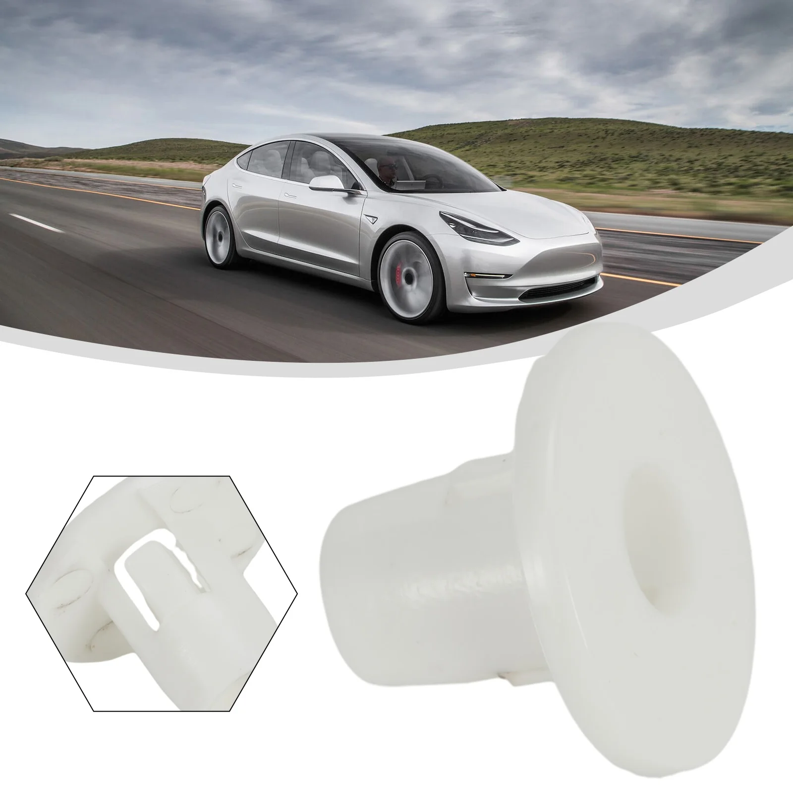 Stud Grommet Clip Buckle Rubber White 1473202-00-A Headlight Rear For Tesla Model 3/ Y Brand New Durable High Quality