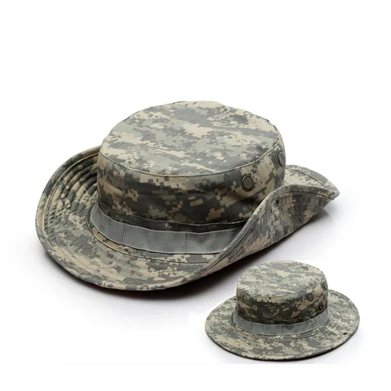 Airsoft Tactical Sniper Camouflage Boonie Hats Nepalese Cap Fishing Hat Men's Sunscreen Sombrero Hunting Camping camouflage hat tactical hat tactical boonie hat
