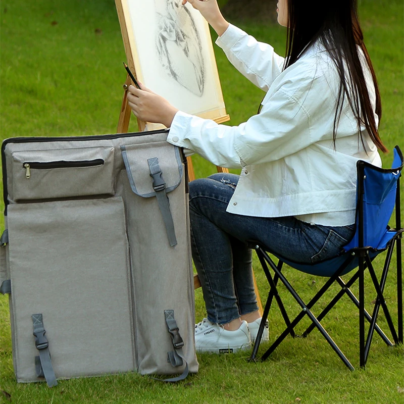 드로잉 보드 페인팅 세트용 대형 아트 백, 스케치 도구, 캔버스 페인팅 아트 용품, 여행 스케치 백