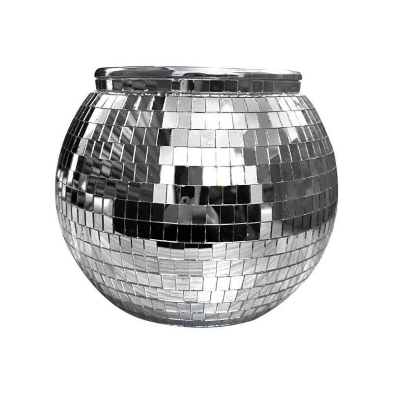 

Discos Mirrored Ice Bucket Champagnes Bucket Drink Coolers Beverage Tub Wine Bucket Fashion Parties Decorations