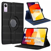 Case for Redmi Pad SE (2023) 11 Inch PU Leather 360 Rotating Stand with Sleep / Wake Function Cover for Xiaomi Redmi Pad SE 2023 1