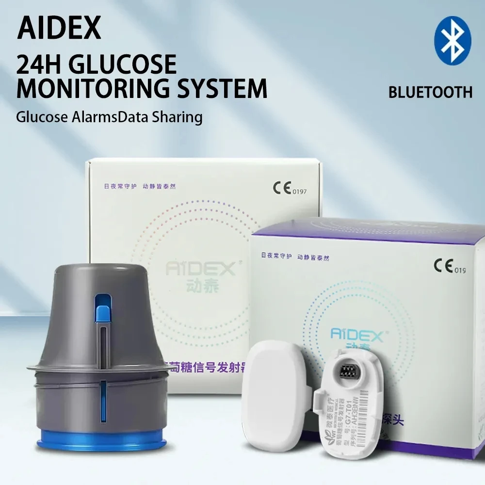 Freestyle Libre Aidex 24H Monitor In Tempo Reale Monitoraggio Dinamico Della Glicemia Cgms Scan Free Sistema Multilingue Monitoraggio Remoto