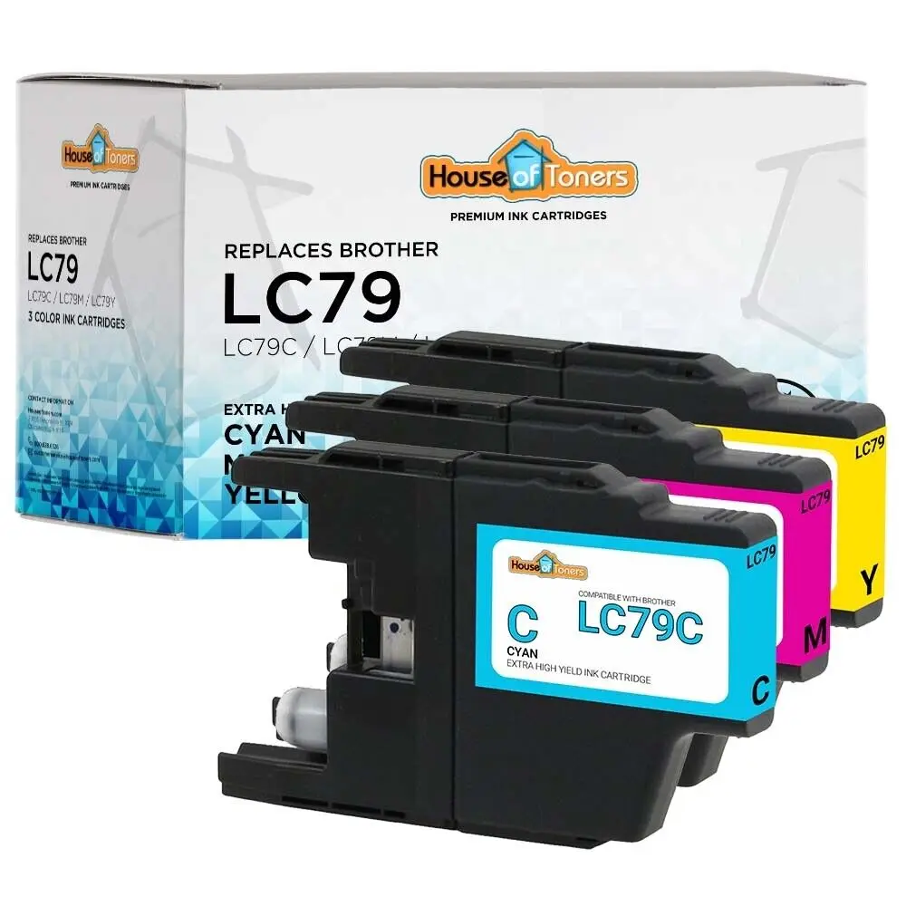 

3 LC79 LC-79 Ink Cartridges for Brother MFC J6510WN J6710WN J6910D