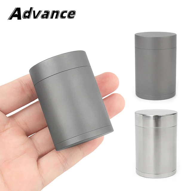 Mini Medicine Bottle Titanium Alloy Portable Pill Bottle Outdoor  Moisture-proof Waterproof Storage Bottle - AliExpress