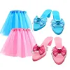 Girls Princess Jewelry Interactive Pretend Play Set Accessories Kits Toy Crown Ring Necklace High Heels Birthday Party Gift 3