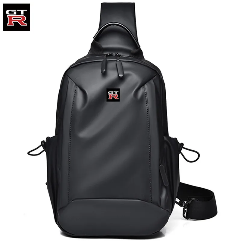 

Мужская нагрудная сумка GTR, нейлоновая Водонепроницаемая Повседневная сумочка-слинг через плечо, для путешествий, поездок, мотоциклистов, для улицы