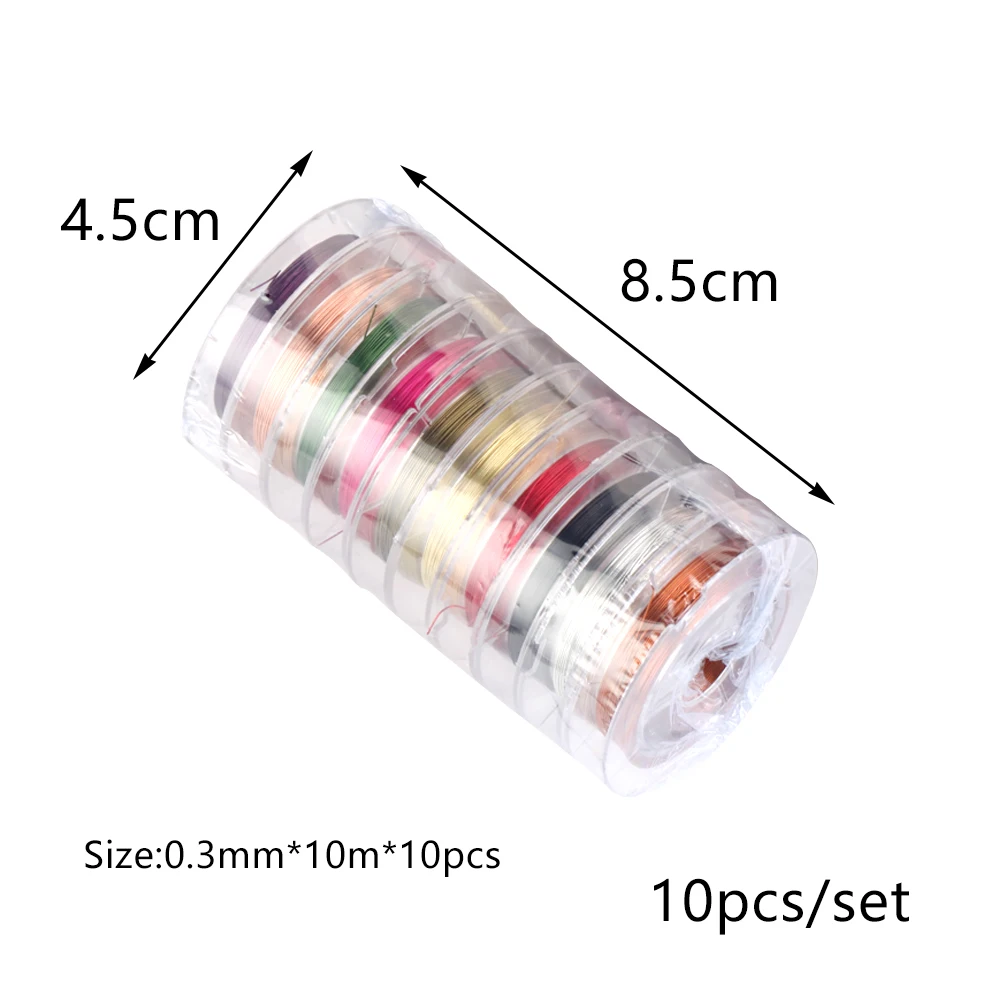 1 Rolle Edelstahl 0,3–0,6 mm beständig, starke Linie, Perlendraht, Schmuckschnüre, Schnur für Schmuckherstellung, DIY-Armband, Halskette – Detail 12