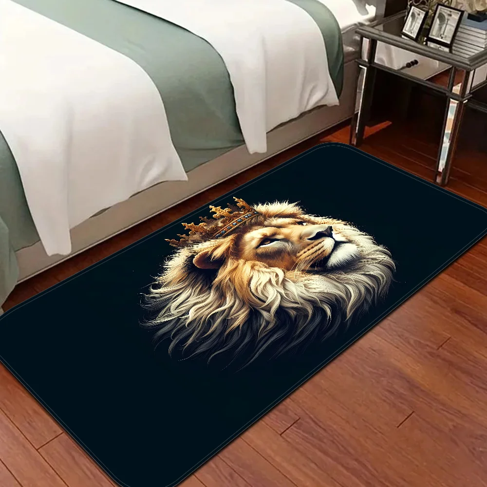 Tiger Lion Animal Wildlife Cartoon Kitchen Mat Cheaper Anti-slip Modern Living Room Balcony Printed Modern Home Decor 3